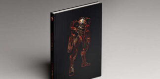 Metroid Prime 1-3: A Visual Retrospective Has Clothbound Cover With Metallic Art